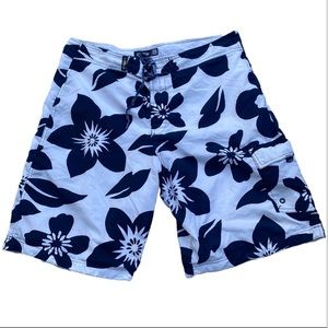 Utobia Blue and White Board Shorts Size XXL
